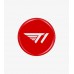   T1 Logo Pin Button - Red
